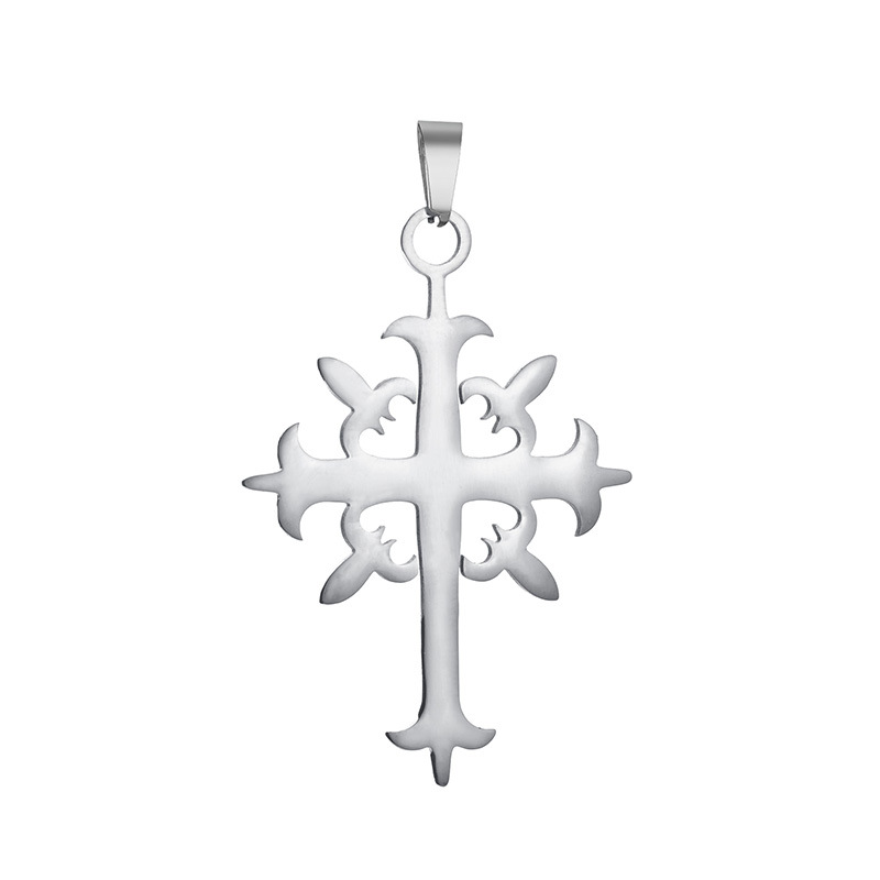 Half-price clearance sale of 36-style cross pendant and stainless steel cross necklace from the source factory for wholesale in stock pic 7