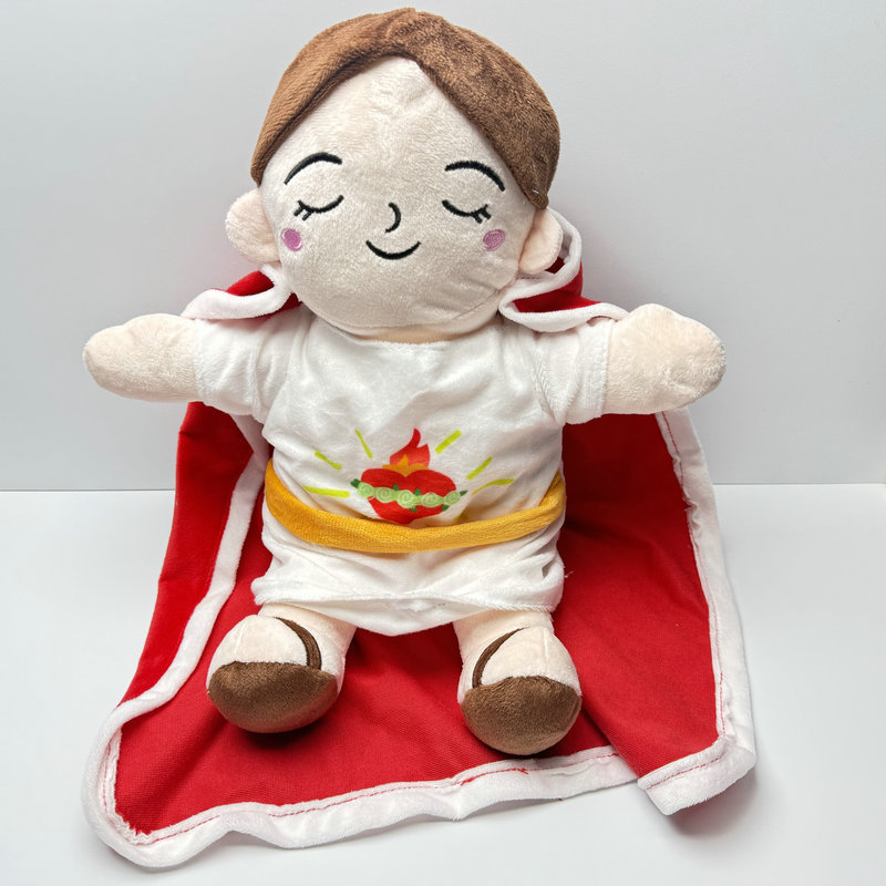现货直发可爱圣心毛绒公仔儿童安抚玩偶跨境现货批发卡通娃娃抱枕详情3