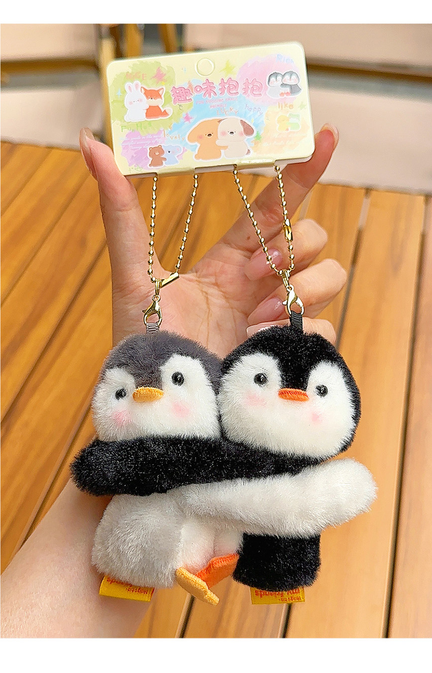 Best friend style puppy plush keychain schoolbag pendant pic 3