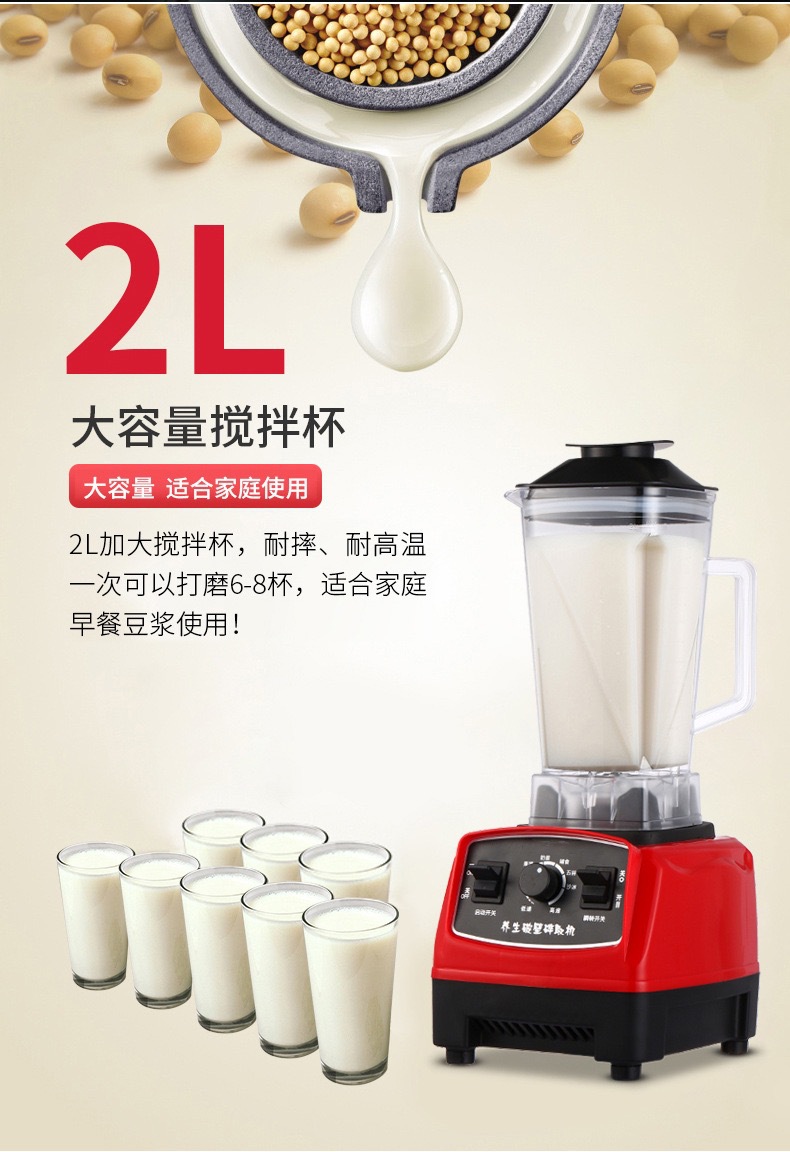 Cross-border export of meat grinders, household mixers, soy milk machines, juicers, large-capacity blenders, commercial grinders, and foreign trade pic 5
