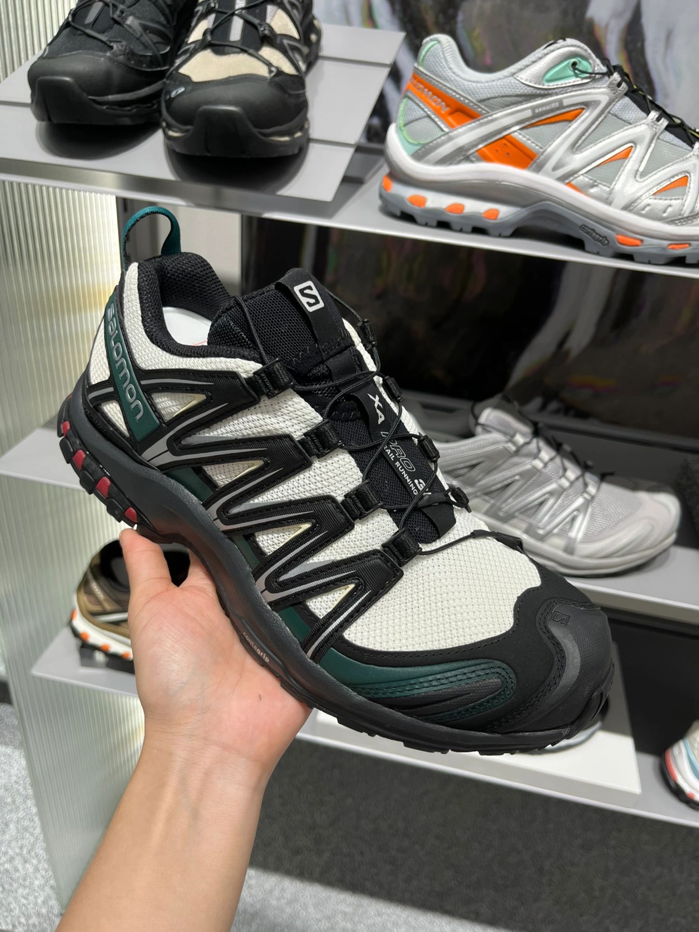 萨洛蒙SalomonXAPRO3D沙场灰男女款登山运动透气防滑跑步鞋户外详情13