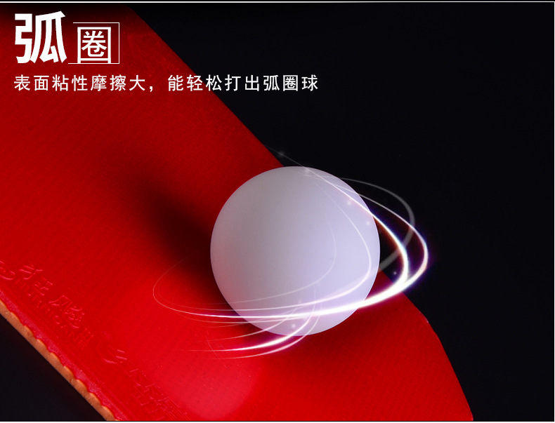 Red Double Happiness Kuangbiao 3 Table Tennis Racket Rubber Adhesive Kuangbiao 3 Table Tennis Rubber Reverse Rubber Sleeve Rubber Pu Kuangsan Genuine product pic 3
