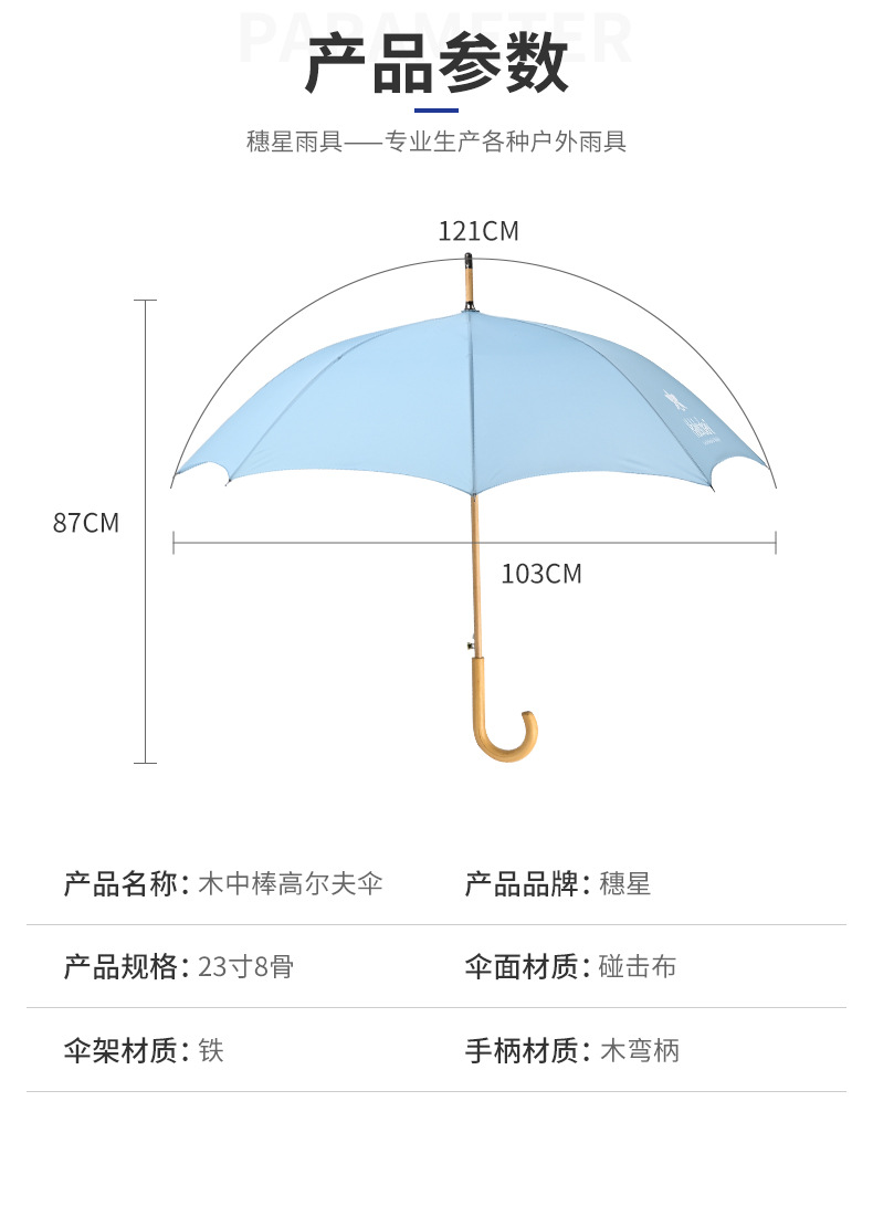 雨伞定制广告伞印logo超大伞直杆长柄防晒防雨企业定制详情4