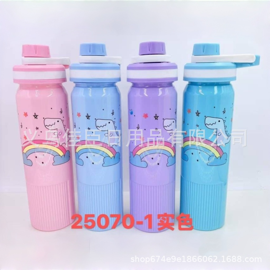 A new large-capacity portable sealed plastic direct drinking cup for outdoor sports, boys, girls and children, with a high level of appearance pic 2