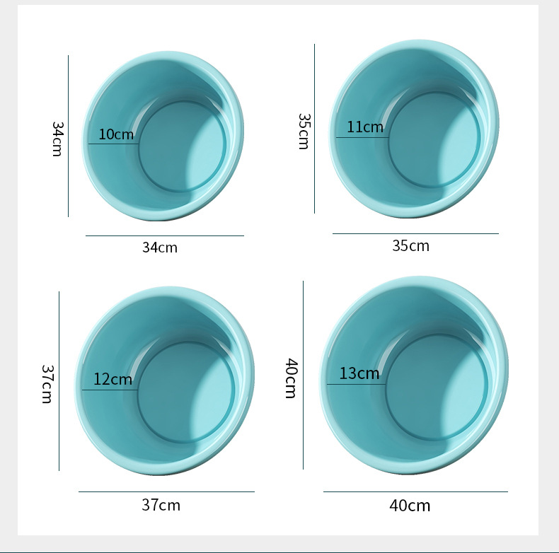 水桶加厚带盖洗衣桶 家用塑料桶学生宿舍洗澡桶 大容量储水桶批发详情19