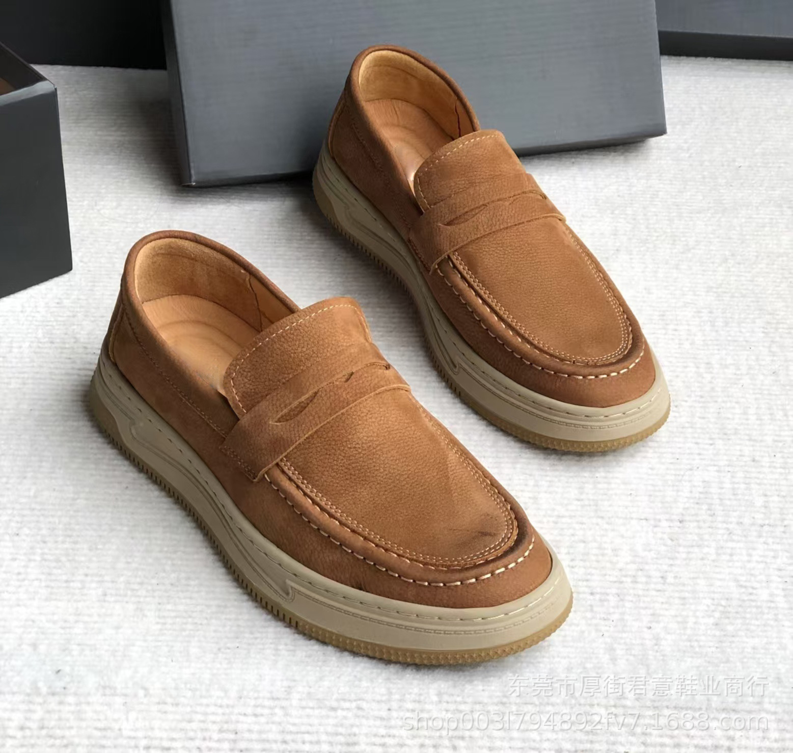 High-end original single 2024 autumn/winter new flat round toe matte cowhide casual shoes, spring and autumn simple board shoes from Dongguan pic 10