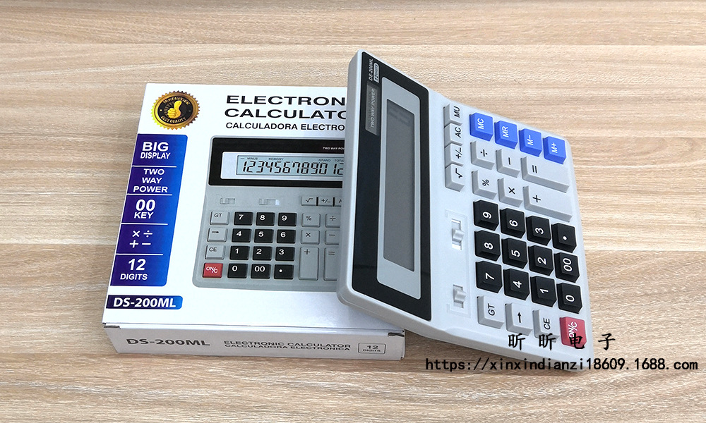 200ML large solar-powered office calculator, financial accounting, commercial cross-border computer wholesale pic 3