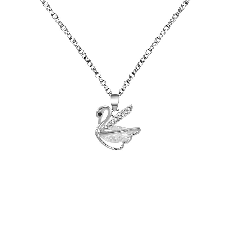 Zhuoheng Zhenxuan s925 Pure Silver Clover Necklace with micro-inlaid zircon, exquisite and compact design, fashionable little dress necklace for women pic 23