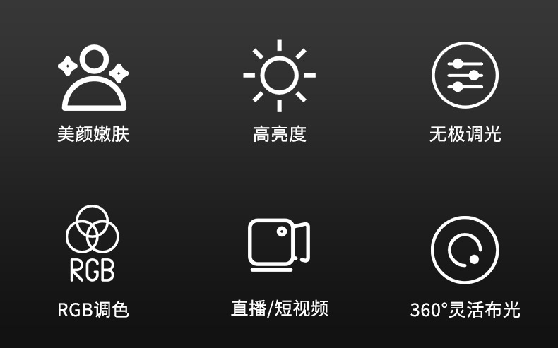 环形补光灯摄影灯服装灯棒柔光补光灯180g新老包装随机详情9