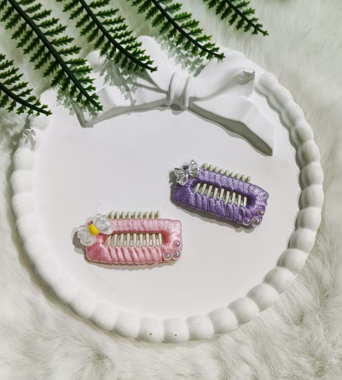 New pet hair clips, handcrafted pet hair accessories, fashionable dog and cat hair clips, headwear, pet accessories pic 5
