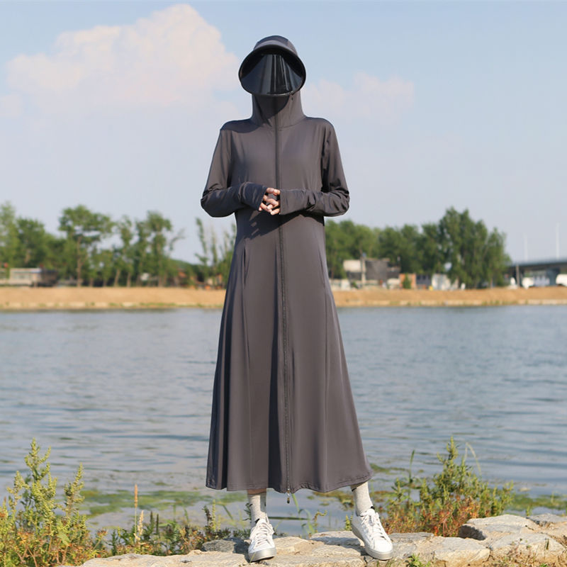 防晒衣女2025新款夏季防紫外线加长透气骑车防晒服冰丝防晒薄外套详情13