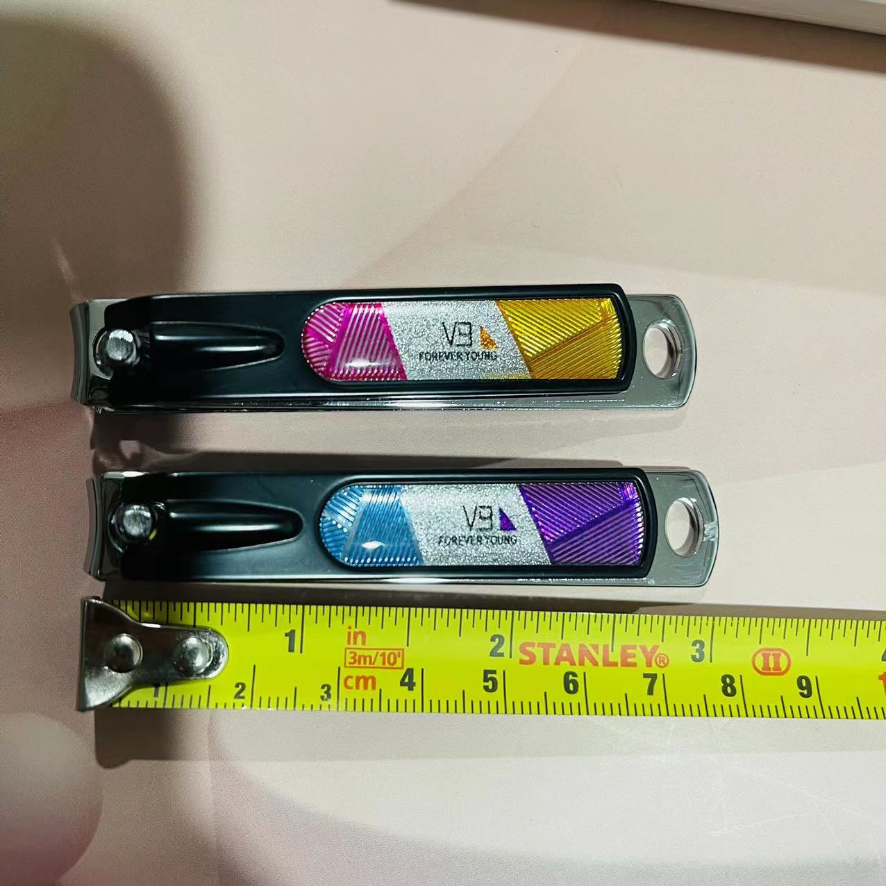 【 Office 】VT803D nail clippers 12 per box, 600 per piece. VT803D box-set flat nail clippers with file trimming knives, adult home flat nail clippers for nail care, 2 yuan pic 1