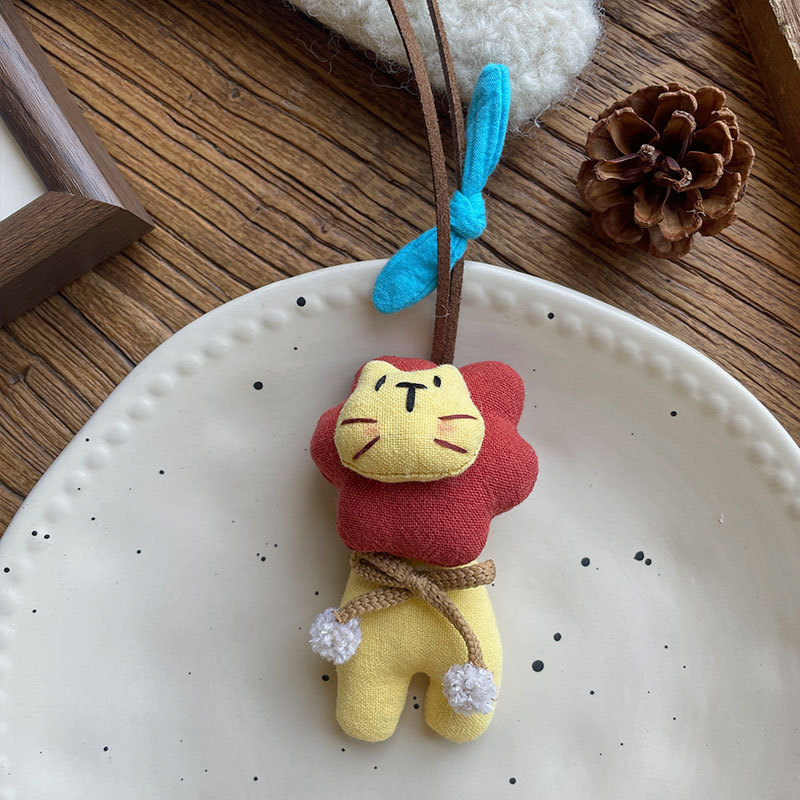 新款韩系手工布艺儿童手作项链秋冬氛围感穿搭配饰挂脖卡通装饰链详情6