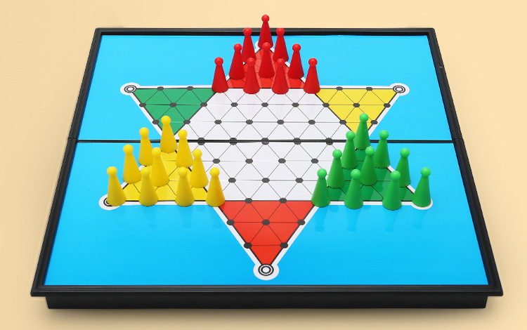 飞行棋地毯五子棋跳棋国际象棋多合一磁吸可折叠棋盘儿童益智玩具详情27