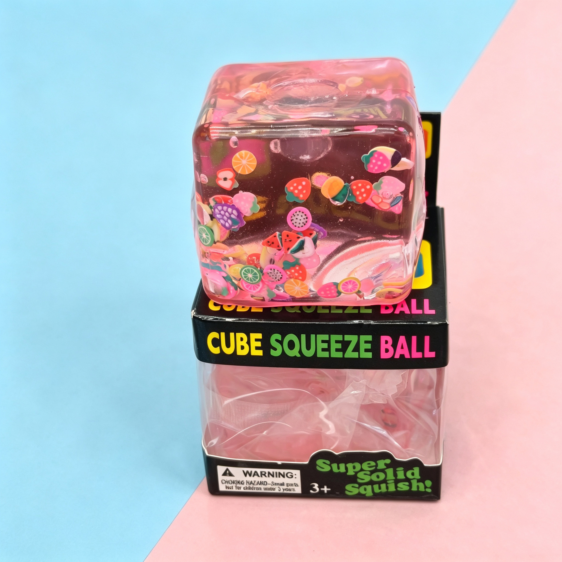 Cross-border same style Xiaohongshu fruit slice square maltose pinch release toy slow rebound toy wholesale new style pic 9