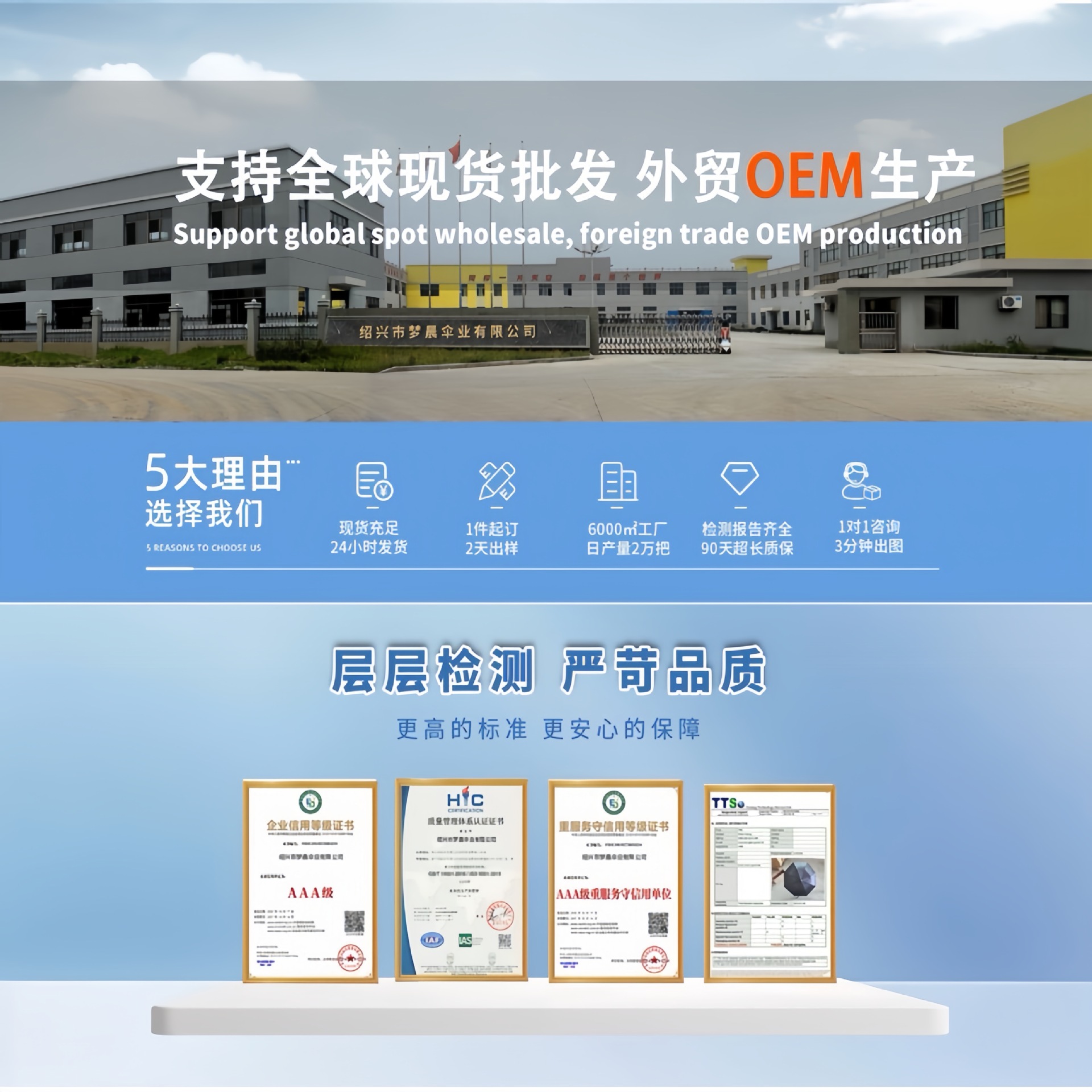 12骨加大黑胶晴雨伞两用男士商务伞三折叠防晒遮阳双人广告伞批发详情1