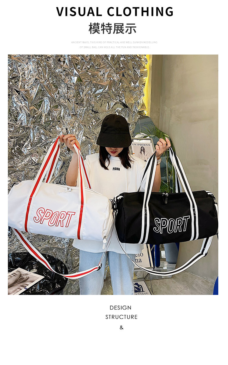 T-shaped hand-held large-capacity travel bag, lightweight business trip fitness bag, luggage waiting for delivery storage bag, short-distance travel luggage bag, durable and portable travel bag pic 16