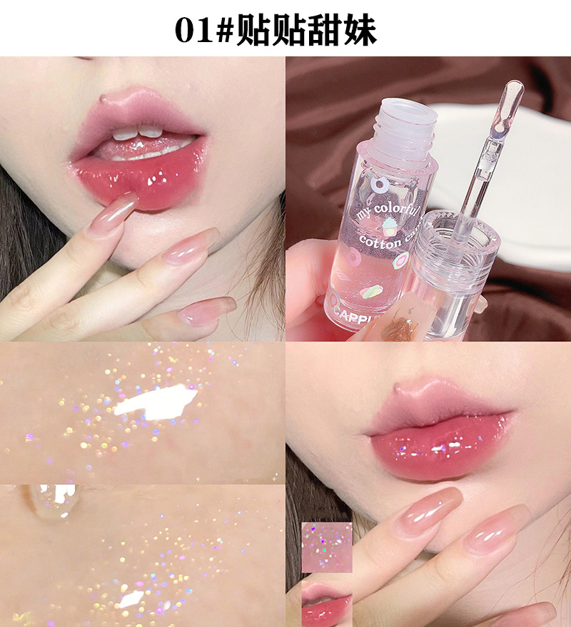 Capo Vini Cotton Candy Lip Oil moisturizes and hydrates the lips, protects them from dryness and cracking, and features a mirror-like, water-like, transparent glass that makes the lips plump pic 10