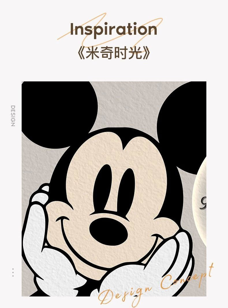 米奇电表箱装饰画带时钟表简约创意总闸配遮挡多媒体盒挂画免打孔详情13