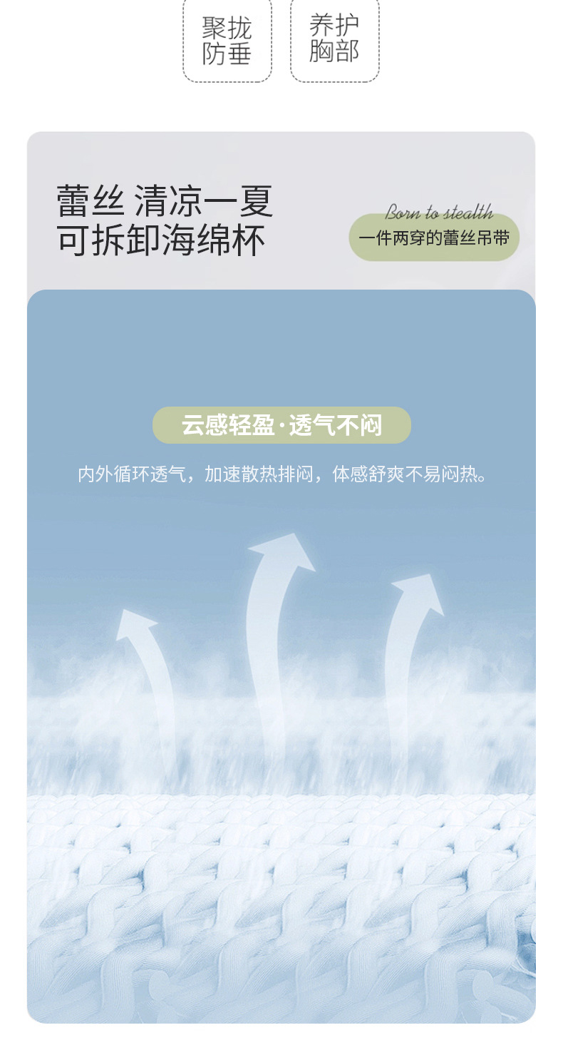 外贸跨境货源美背蕾丝裹胸性感吊带背心打底防走光少女内衣薄款详情4