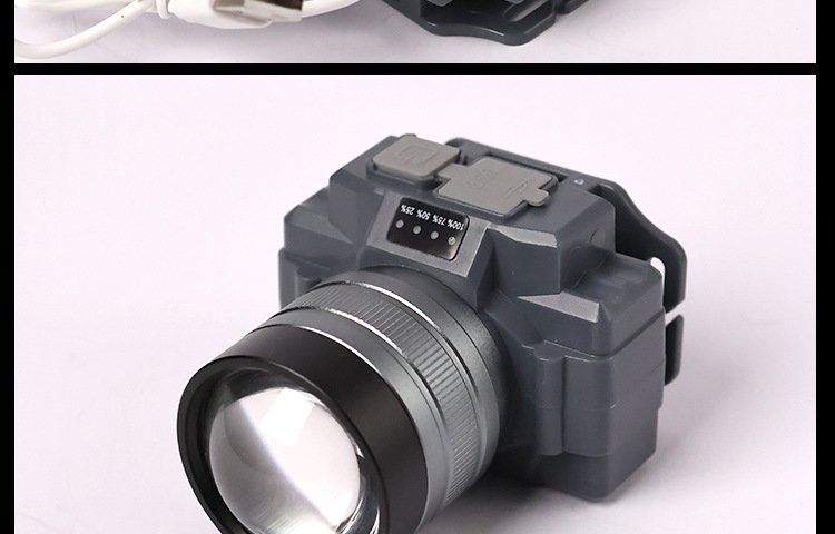 Cross-border bestseller headlamp USB charging emergency head-mounted outdoor lighting 300W strong light ultra-long battery life bright mine lamp pic 9