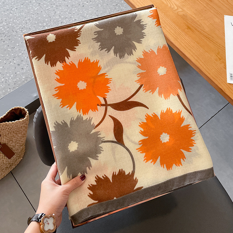 Pañuelo mujer 2025 nuevo estilo coreano multiplo cálido otoño invierno algodón lino pañuelo largo chal exterior pañuelo fino pic 8