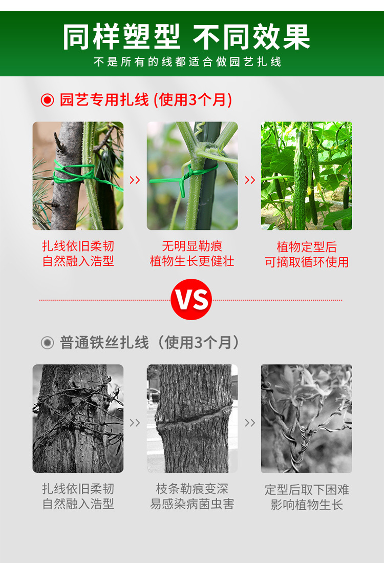 绿色绑线卷绵绳收口针三股绳意大利咖啡豆包装配件多用途耐用耐磨详情4