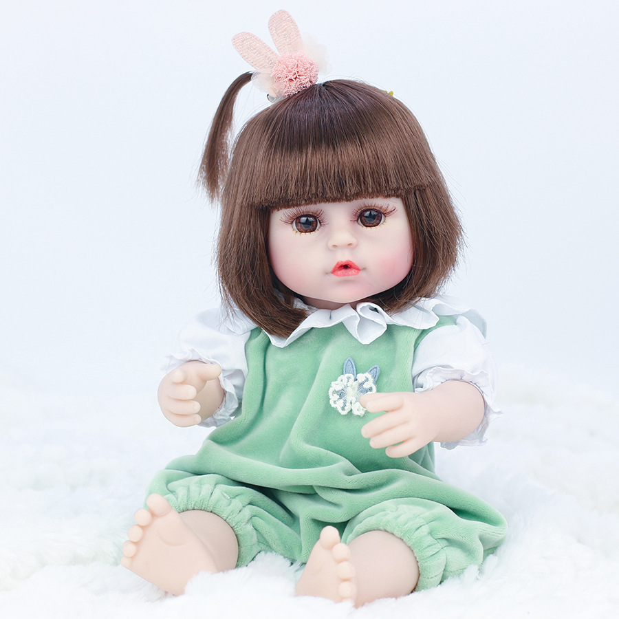 跨境现货38cm重生娃娃仿真婴儿搪胶软胶洋娃娃儿童玩具娃娃批发详情12