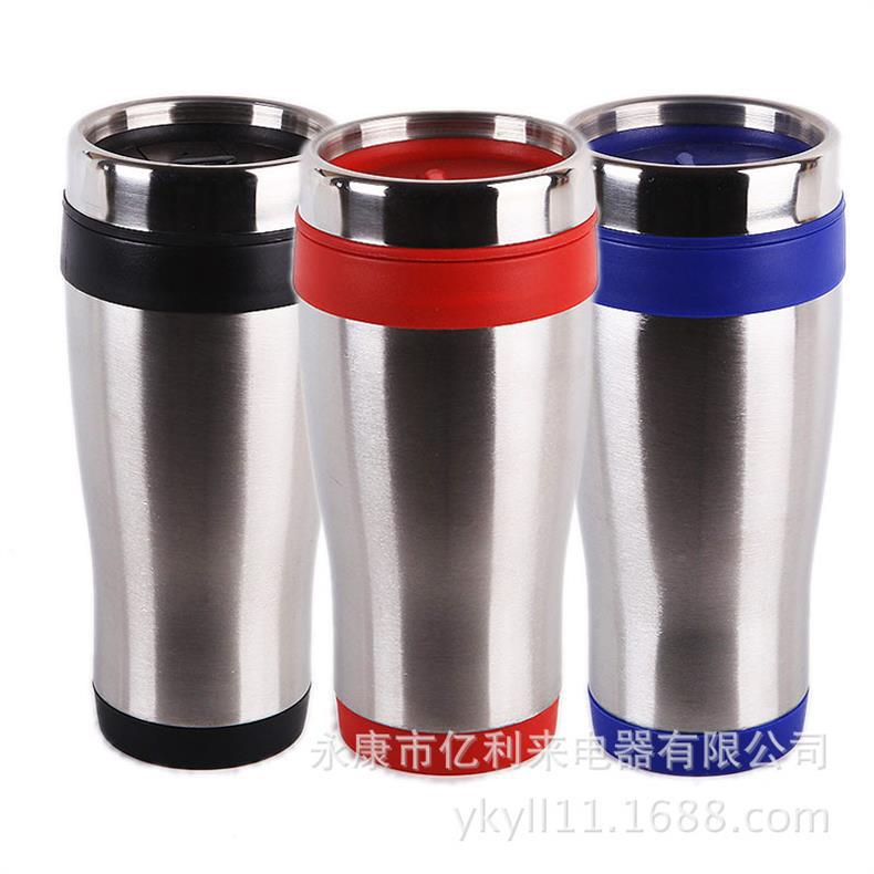 Foreign trade stainless steel double-layer 304 insulated cup, portable thickened coffee cup, car cup, large capacity with heat preservation pic 11