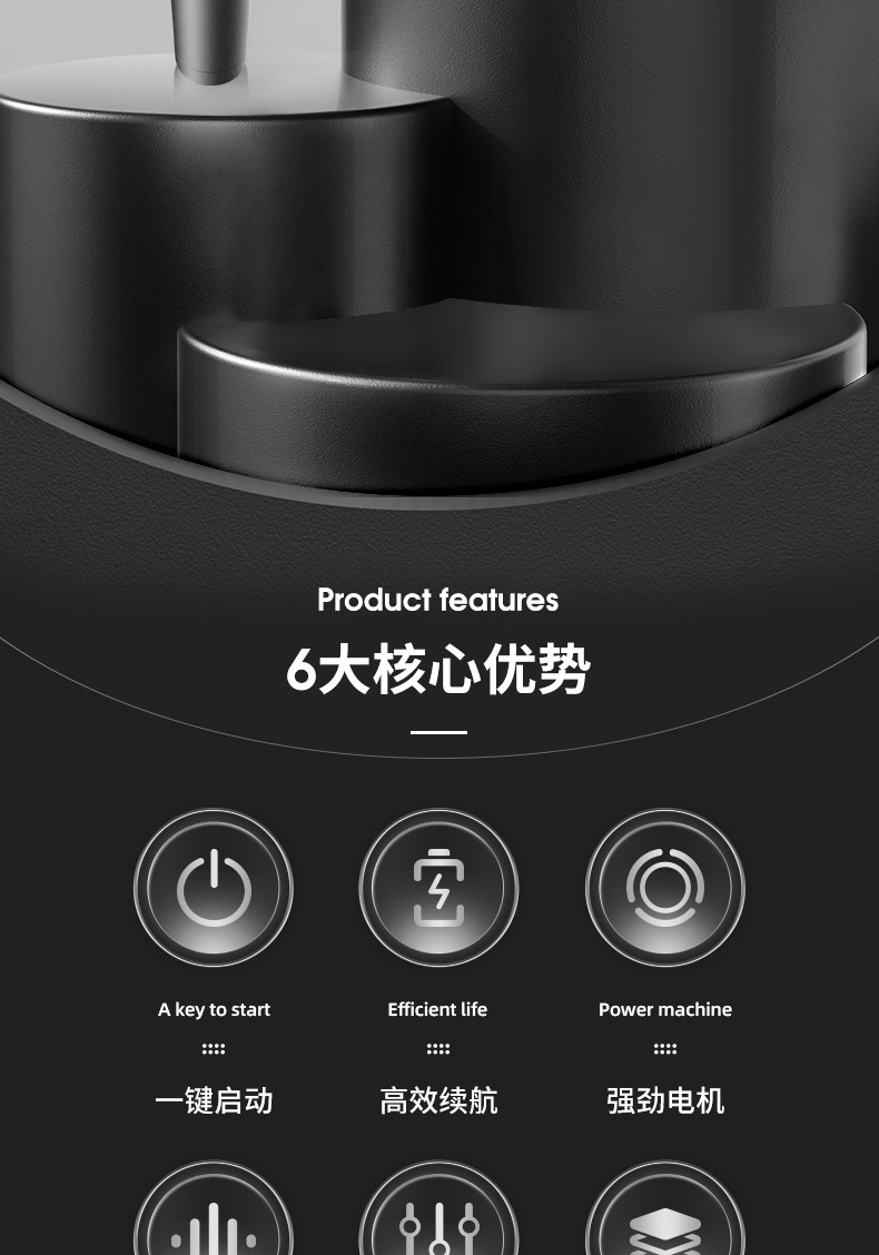 Cross-border digital display dual-head massage gun, convenient for fitness, muscle relaxation, vibration, professional grade electric fascia gun pic 3