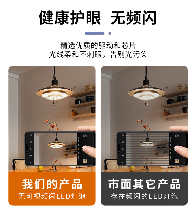 工厂直销led宽压110-265V灯泡超亮塑包铝节能球泡灯外贸批发家用详情10