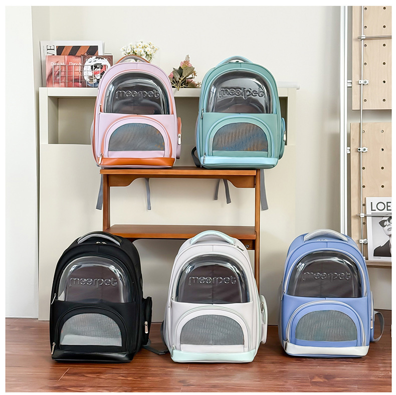 Factory direct supply cat bags and pet bags: Porous, breathable, portable, with large capacity for both shoulders and one shoulder to carry pic 30