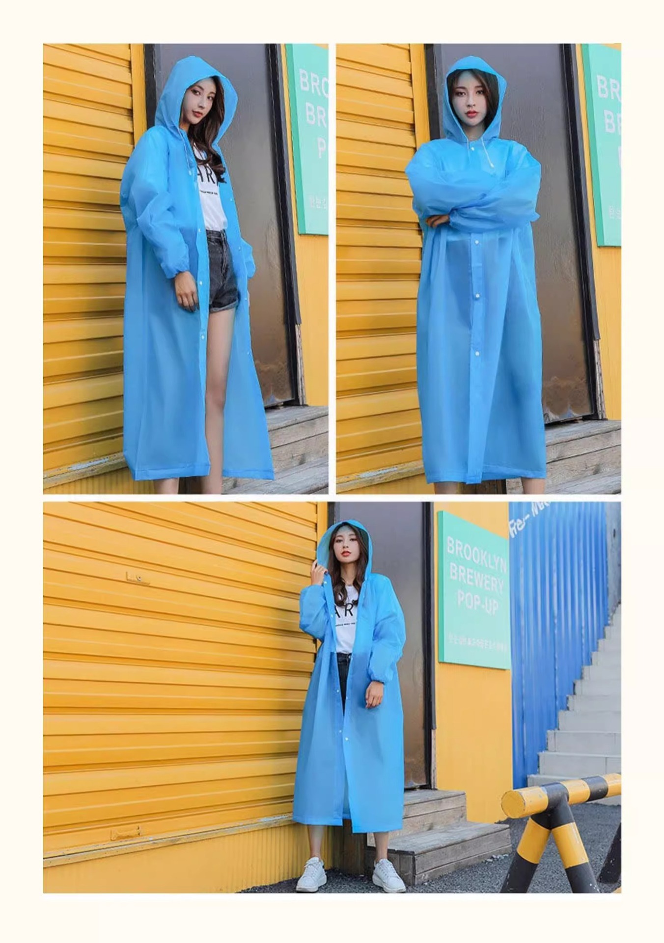 批发加厚男女成人非一次性EVA雨衣雨披长款学生徒步雨衣旅游漂流详情19