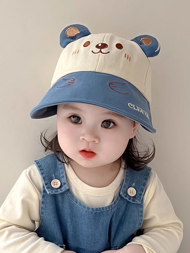 宝宝帽子春秋薄款渔夫帽可爱超萌男女宝遮阳帽婴儿防晒鸭舌帽新款详情8