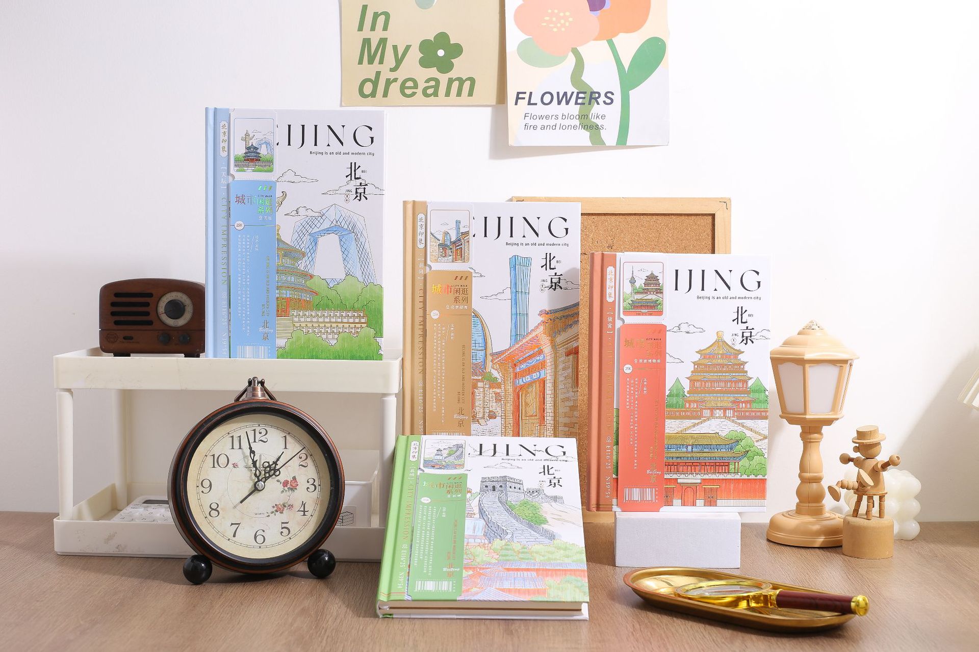 Jingu Stationery 25K City Stroll - Beijing Round-back Hardcover Notebooks, Handbooks, Student Notebooks pic 18