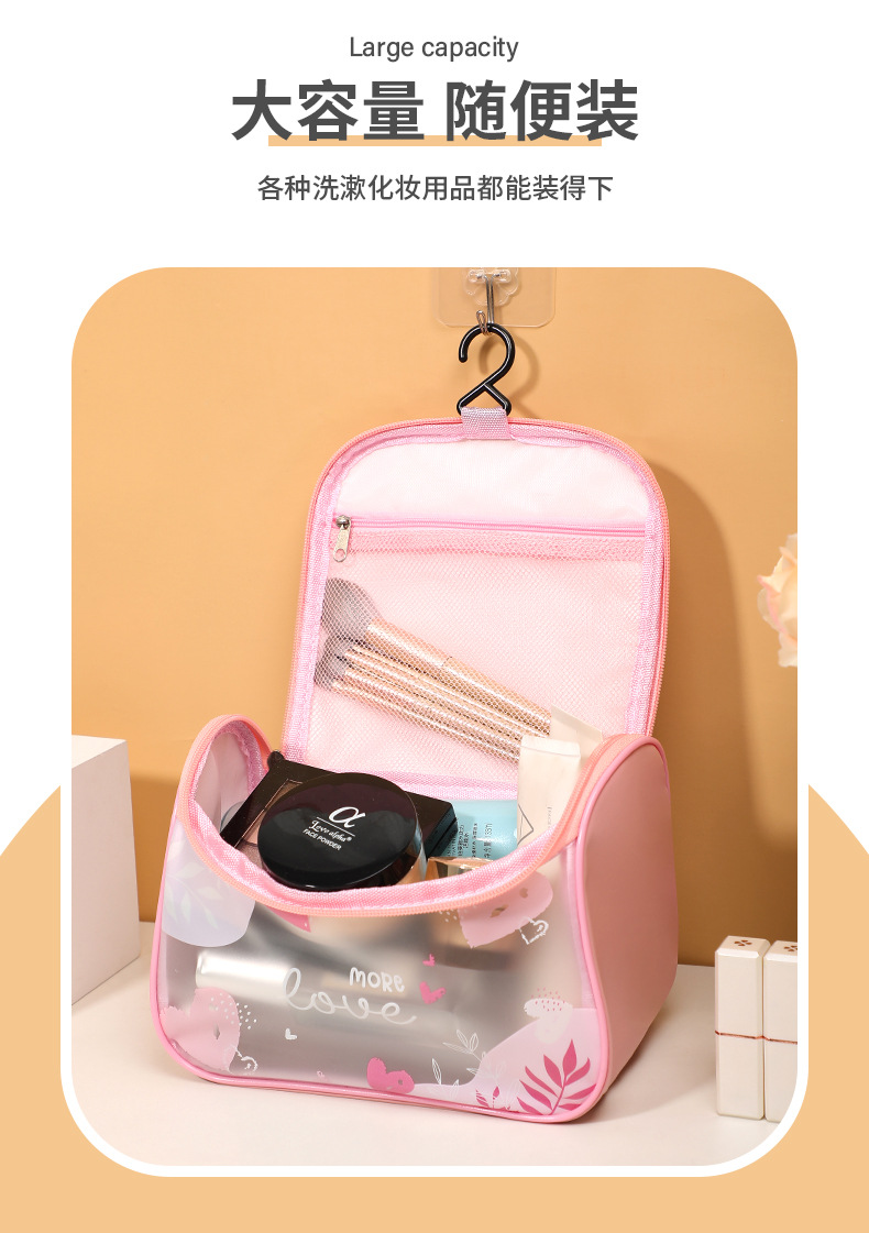Factory direct sales cross-border exclusive new toiletry bag, cosmetics storage handbag style travel toiletry bag pic 6
