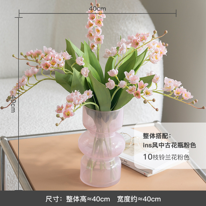 小清新ins风仿真花铃兰花插花手捧花材婚庆风铃假花家居餐桌绢花详情12