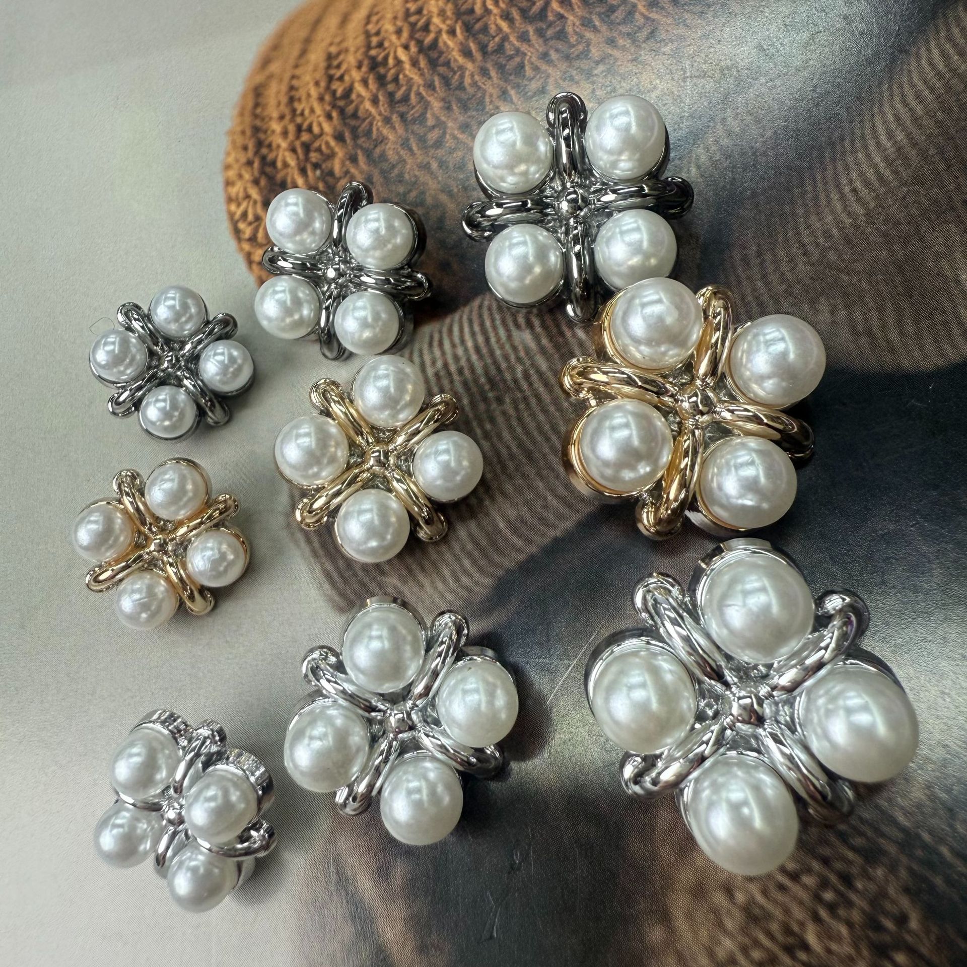 峻恺新款小香轻奢风金属纽扣衬衫开衫扣子衣领袖扣连衣裙小纽扣详情9