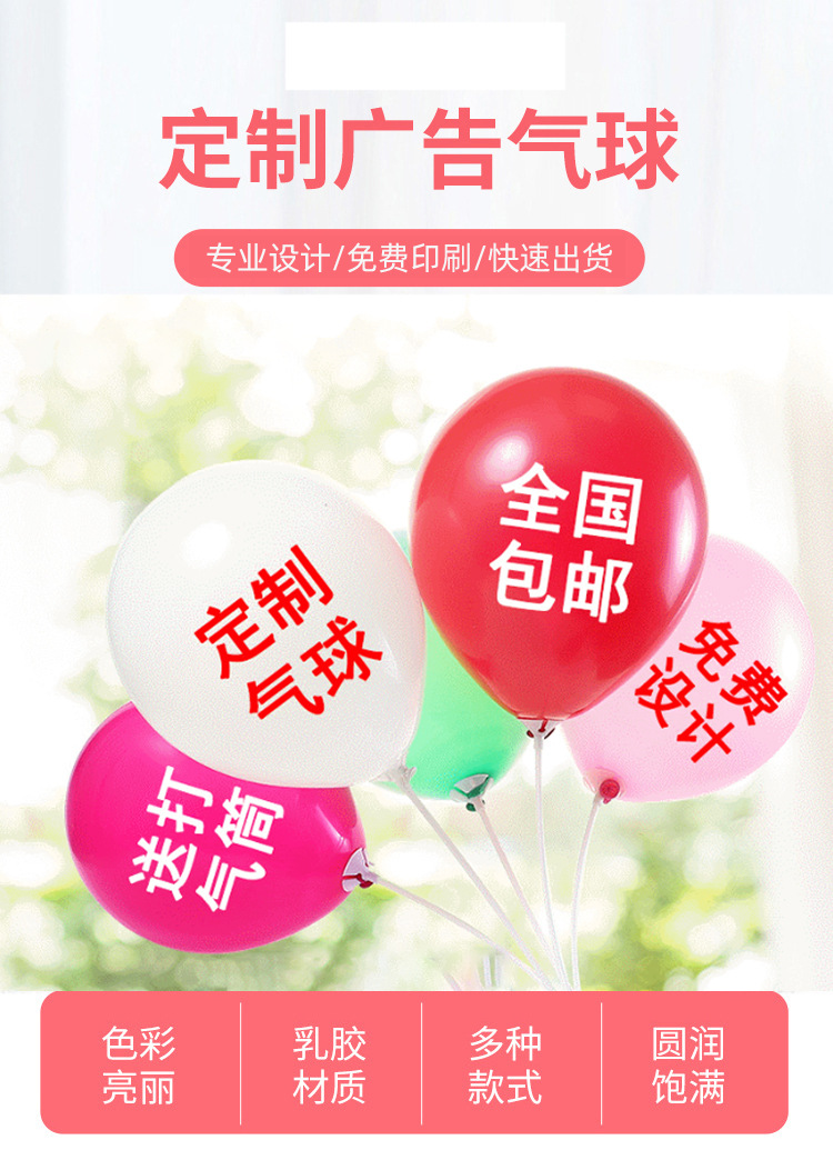 跨境12寸3.2g加厚哑光乳胶新年气球婚礼节日派对布置造型飘空氦汽详情8