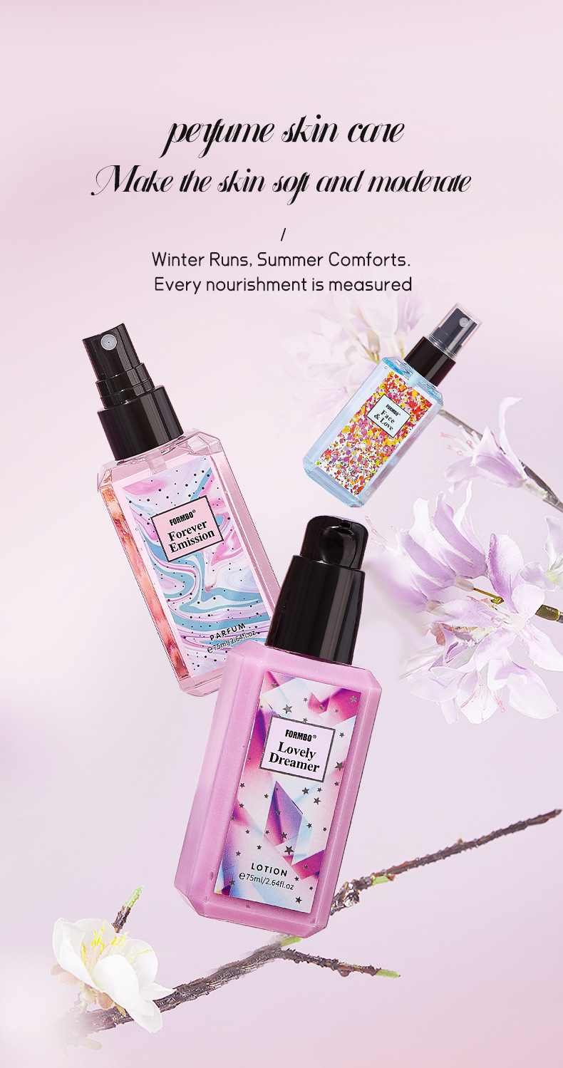 【跨境专供】香水护肤套装持久留香清新淡香香水身体乳液套装批发详情3