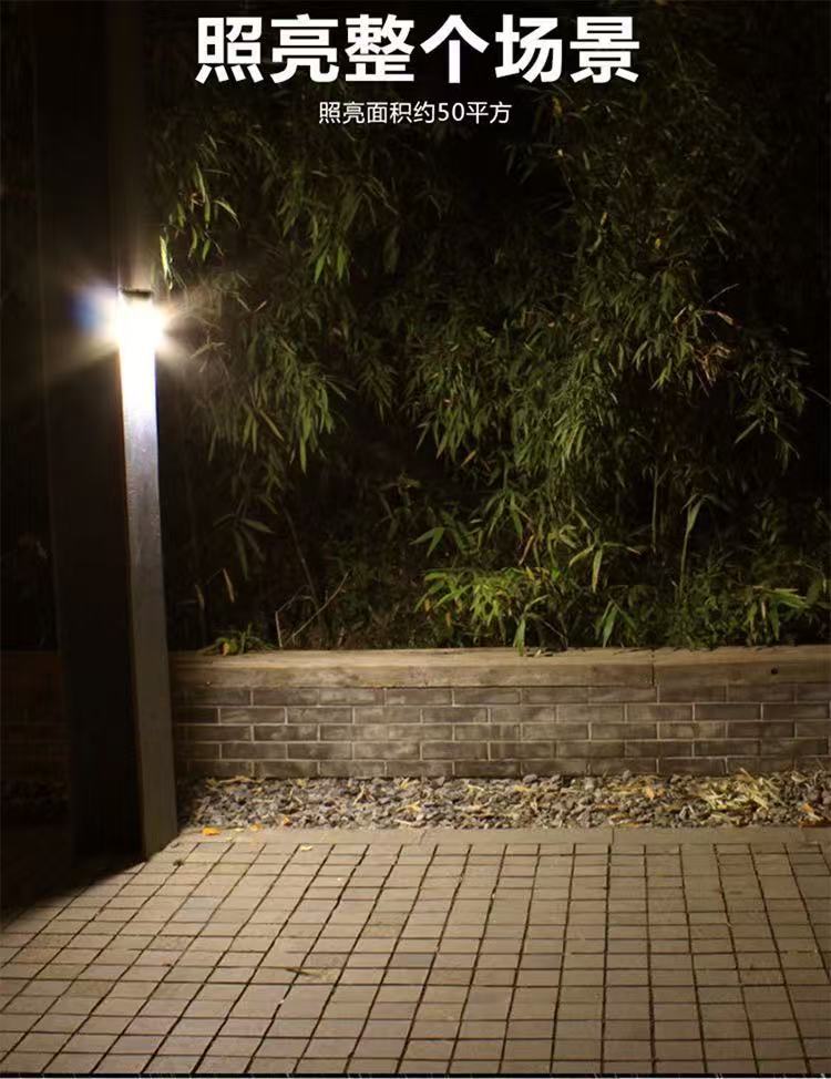 跨境太阳能壁灯户外防水LED壁灯人体感应灯庭院照明灯 太阳能路灯详情7