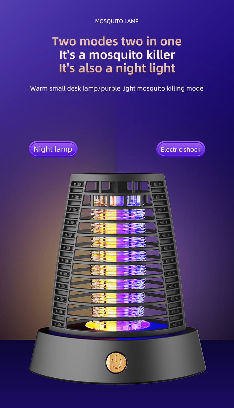 Cross-border bestsellers: Electric mosquito repellent, household mosquito repellent, outdoor camping lamp, rechargeable lighting mosquito repellent pic 5