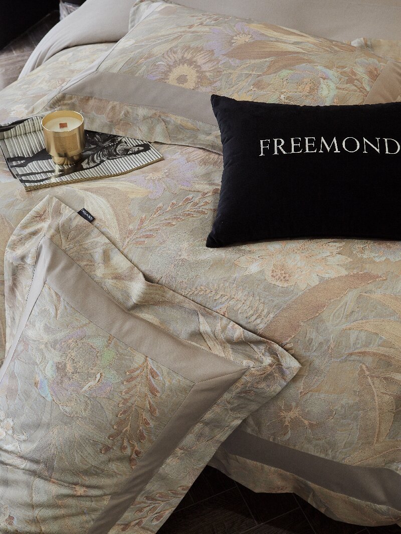 FREEMONDE Tencel cotton brushed four-piece set American printed thick warm quilt cover for autumn and winter, skin-friendly bedding pic 7