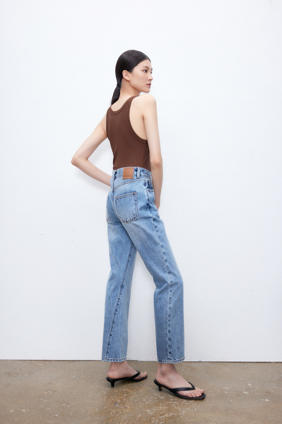 【UpperClass Series 】OriginalTwisted Classic Twisted Stitch jeans for mid-to-high-waisted women pic 6