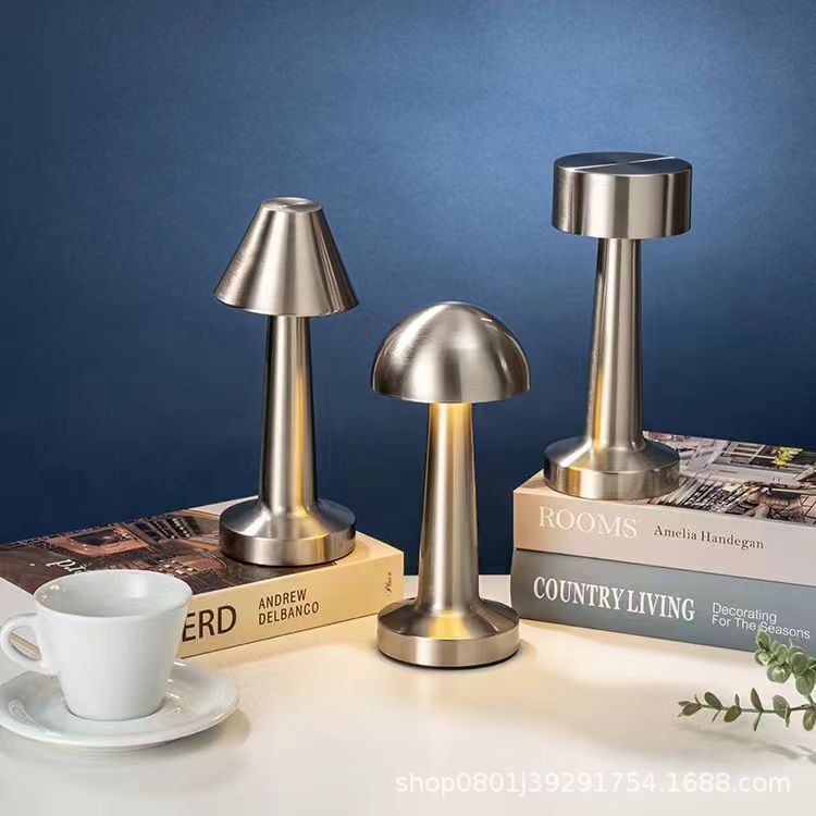 Factory direct supply LED bar table lights, restaurant bar mobile table lights, bedroom ambient lights, metal dumbbell night lights pic 4