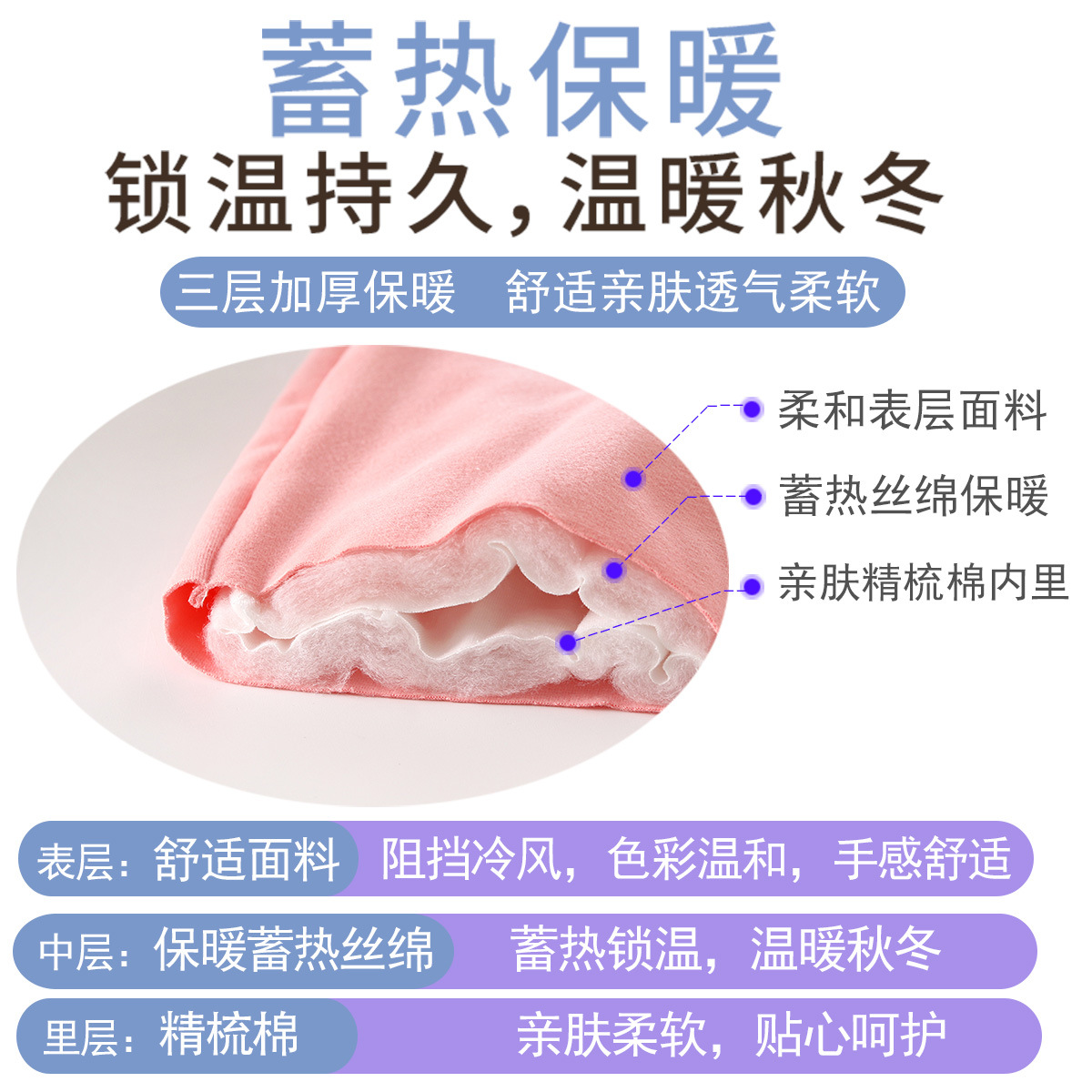 秋冬季婴儿棉裤宝宝夹棉加厚保暖裤交叉开裆裤子男女童冬装外穿详情2