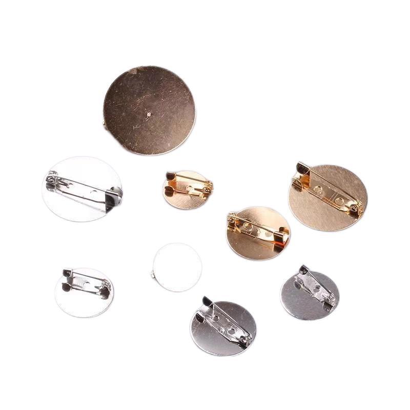 Brooch material base, flat plate, round plate, brooch, pin, badge, brooch, brooch tray, accessory, DIY accessory material pic 6