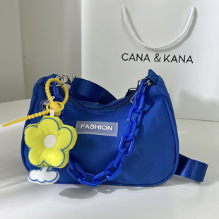 慵懒风印花单肩包韩风糖果色大容量托特包女帆布包布袋腋下手提包详情17