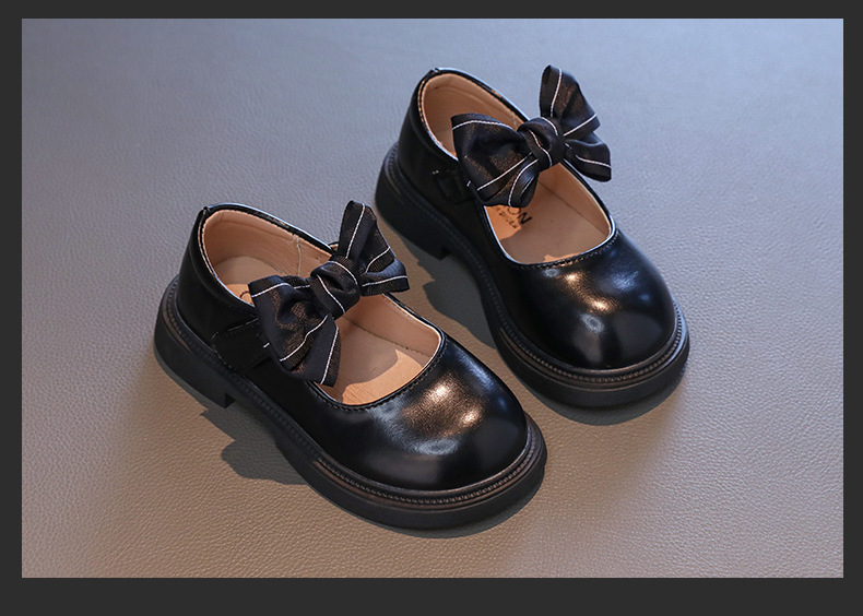 女童公主鞋2024新款秋季儿童蝴蝶结时尚小皮鞋百搭单鞋学生演出鞋详情14