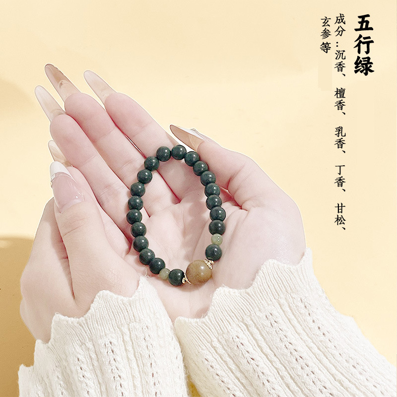 天然草本香材热卖同款合香珠手饰天然药香珠手串送礼文玩批发佛珠详情5